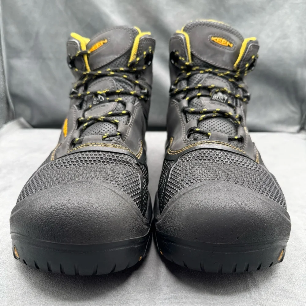 KEEN Utility Logandale 6” WP Men’s 13D Raven Black Soft‎ Toe Work Boots - Picture 9 of 16